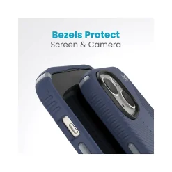 Cell Phone Cases<Speck Presidio 2 Grip MagSafe ClickLock Phone Case for iPhone 15, Coastal Blue/Dust Gray (150439-3206)