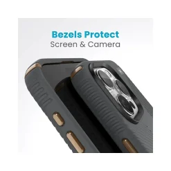 Cell Phone Cases<Speck Presidio 2 Grip MagSafe ClickLock Phone Case for iPhone 15 Pro Max, Charcoal Gray/Cool Bronze (150463-3212)