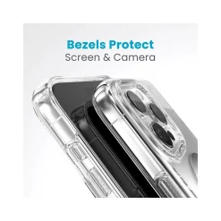 Cell Phone Cases<Speck Presidio Perfect-Clear MagSafe ClickLock Phone Case for iPhone 15 Pro Max, Clear/Chrome (150465-3199)