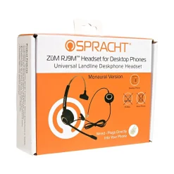 Spracht ZUM RJ9M Noise-Canceling Mono Deskphone On Ear Headset, RJ-9 (ZUMRJ9M)* Headsets