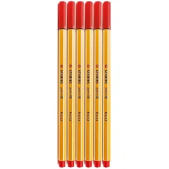 Stabilo Point 88 Pens Red No. 40 [Pack Of 20] (20PK-SW88-40)