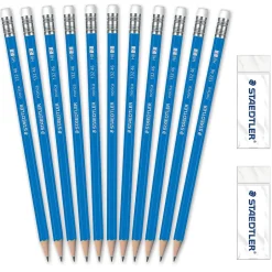 Staedtler Pre-Sharpened Wooden Pencil with Block Erasers, #2 Medium Lead, 500/Pack (13246C500) Hot