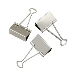 Staples 0.75" Binder Clips, Small, Silver, 40/Pack (32006) Discount