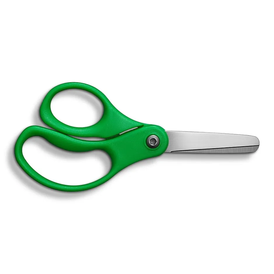 Staples 5" Kids Blunt Tip Stainless Steel Scissors, Straight Handle, Right & Left Handed (TR55052) Clearance