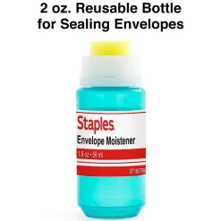 Staples 2 oz. Envelope Moistener, Blue (ST160788-CC)* Finger Pads