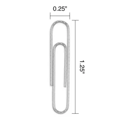 Staples #1 Paper Clips, Silver, 1,000 Clips/Pack (A7026599A/50452) Sale