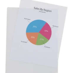 Staples 2 Pocket Folder, Legal Size, Clear, 50/Pack (28489) Sale