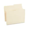 Staples 30% Recycled File Folders, 1/2 Cut Tab, Letter Size, Manila, 100/Box (ST116855-CC)