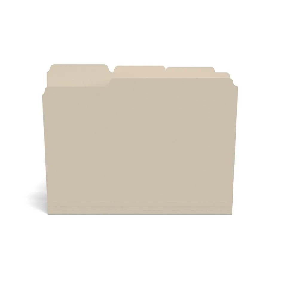 Staples 30% Recycled File Folder, 1/3-Cut Tab, Letter Size, Manila, 500/Carton (ST56675CT) Online