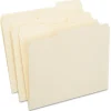 Staples 30% Recycled File Folders, 1/3-Cut Tab, Letter Size, Manila, 250/Box (ST56673-CC) Clearance