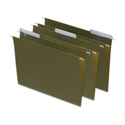 Staples ® 95% Recycled Hanging File Folders, 1/3-Cut Tab, Letter Size, Standard Green, 25/Box (ST116806/116806) Best