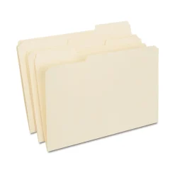 Staples 30% Recycled Reinforced File Folder, 1/3-Cut Tab, Legal Size, Manila, 100/Box (ST606814/606814) Hot