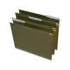 Staples 100% Recycled Reinforced Recycled Hanging File Folder, 1/3-Cut Tab, Letter Size, Standard Green, 25/Box Hot