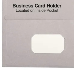 Staples 10% Recycled Smooth 2-Pocket Paper Presentation Folder, , 10/Pack (13380-US) Gray Sale