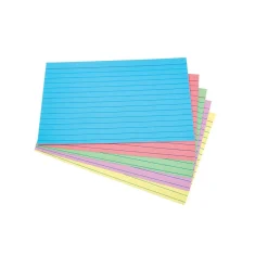 ® 4" x 6" Heavyweight Assorted Pastel Index Cards, 100/Pack (50999) Index Cards