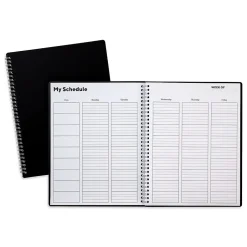 Staples 8.5" x 11" Academic Weekly Teacher Planner, Black (TR59498-21) Clearance