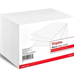 Sale 4" x 6" Index Cards, Blank, White, 500/Pack (TR51011) Index Cards