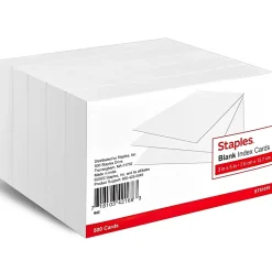 Clearance 3" x 5" Index Cards, Blank, White, 500/Pack (TR51010) Index Cards