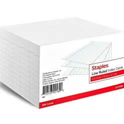 Best 3" x 5" Index Cards, Lined, White, 500/Pack (TR51009) Index Cards