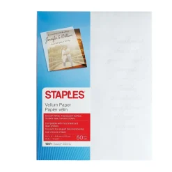 Clearance 8.5" x 11" Vellum Paper, 29 lbs., 92 Brightness, 50/Pack (26232-CC) Multipurpose Paper