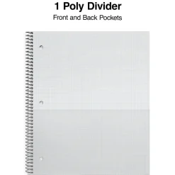 Staples Accel 1-Subject Subject Notebook, 8-1/2