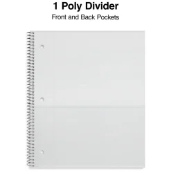 Staples ® Accel 1-Subject Subject Notebooks, 8.5