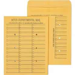 Staples Adhesive Inter-Departmental Kraft Envelope, 10" x 13", Brown, 100/Box (SPL391542)* Business