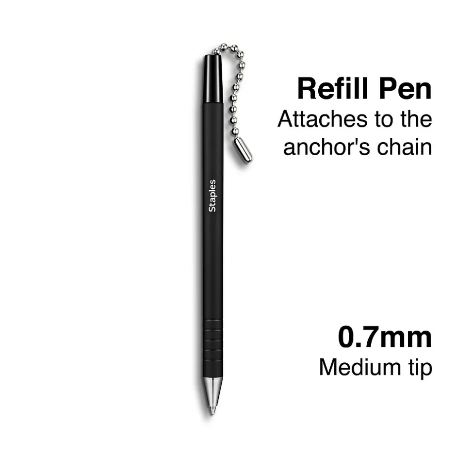 Staples ® Anchor Ballpoint Pen Refill, Medium Point, Black Ink (ST31642-CC) Discount