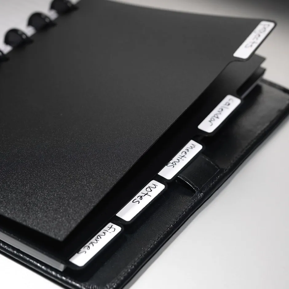 Staples ® Arc System Tab Dividers, Black, 5-5/6" x 8-1/2" Hot