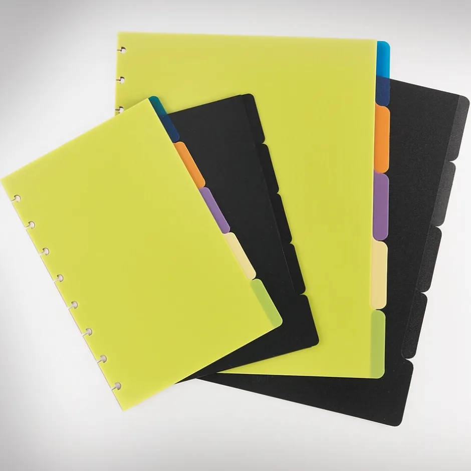 Staples ® Arc System Tab Dividers, Black, 5-5/6" x 8-1/2" Hot