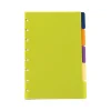 Staples Arc System Tab Dividers, 5-5/6" x 8-1/2", Assorted Colors, 5/Pack (20018) Sale