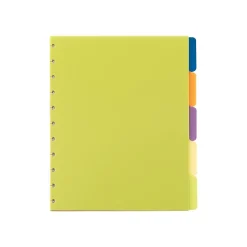Staples Arc System Tab Dividers, 9" x 11", Assorted Colors, 5/Pack (20020) Outlet