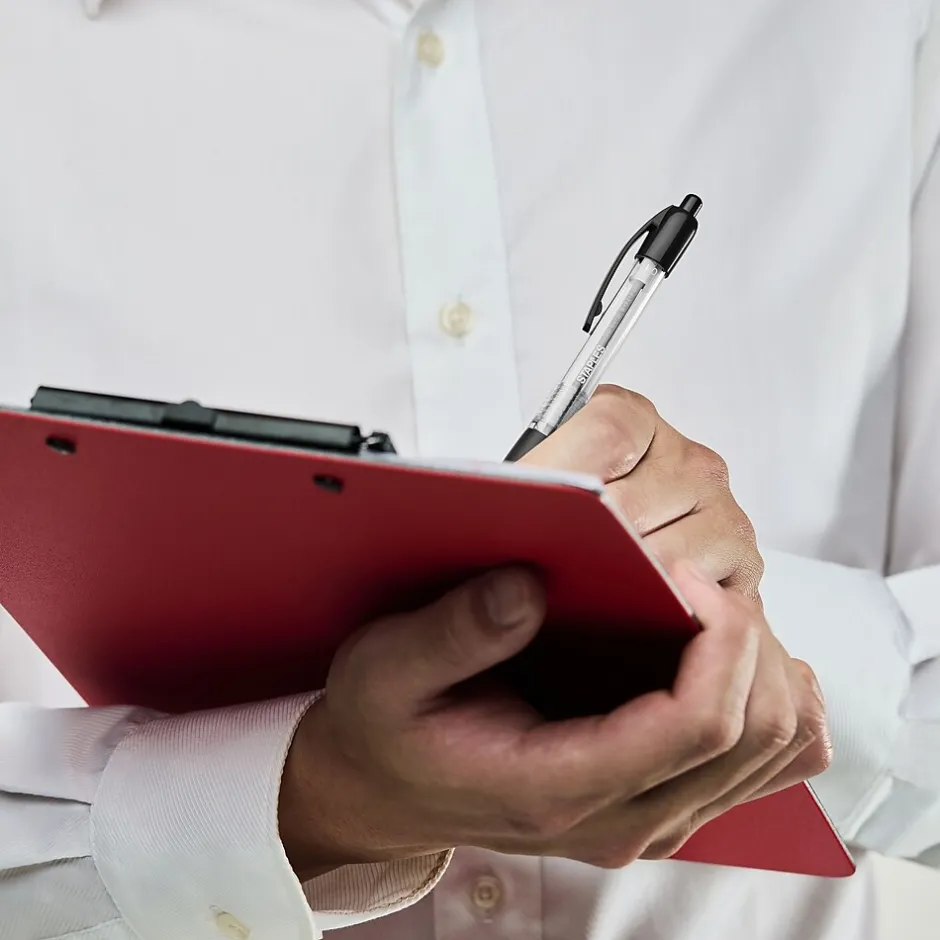 Staples Ballpoint Retractable Pens, Medium Point, Assorted Ink, 50/Pack (50371)