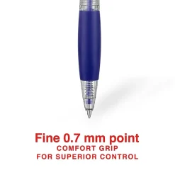 Staples Ballpoint Retractable Pens, Fine Point, Blue Ink, Dozen (50788) Online
