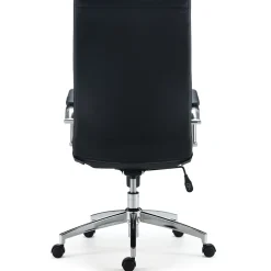 Clearance Bentura Ergonomic Bonded Leather Swivel Managers Chair, Black (53234) Office Chairs