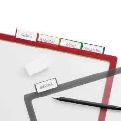 Staples Better Print & Apply Label Plastic Divider, 5 Tabs, Assorted Colors, 1 Set (23279-CC)