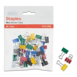 Staples Binder Clip Mini 40 PK - Core Sale