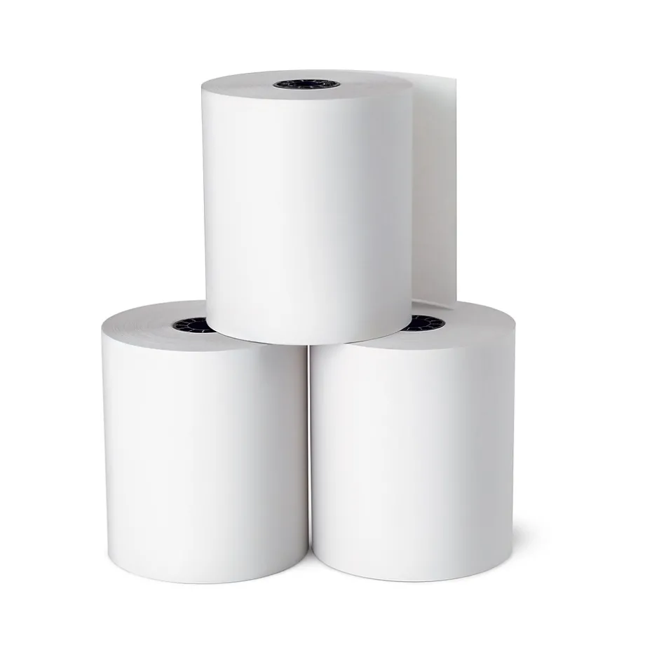 Hot Bond Paper Rolls, 1-Ply, 3" x 128', 10/Pack (18211-CC) Pos Paper