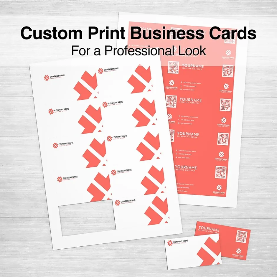 ® Business Cards, 3.5" x 2", Matte White, 250/Pack (ST12520) Business Cards