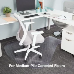 New ® Carpet Chair Mat, Medium-Pile, Clear (28594) Chair Mats