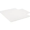 Clearance Carpet Chair Mat with Lip, 45" x 53", Designed for Medium-Pile Carpet, Clear Vinyl (122233) Chair Mats