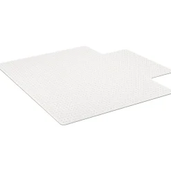 Clearance Carpet Chair Mat with Lip, 45" x 53", Designed for Medium-Pile Carpet, Clear Vinyl (122233) Chair Mats