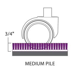 Clearance Carpet Chair Mat with Lip, 45