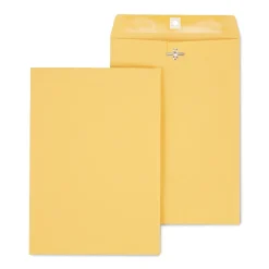 Staples Clasp & Moistenable Glue Kraft Catalog Envelopes, 7.5"L x 10.5"H, Brown, 100/Box (233577/19268)* Catalog