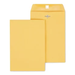 Staples Clasp & Moistenable Glue Kraft Catalog Envelopes, 6.5" x 9.5", Brown, 100/Box (534990/19815)* Catalog