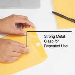 Staples Clasp & Moistenable Glue Kraft Catalog Envelopes, 6.5