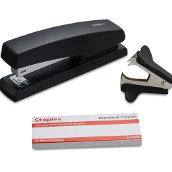 Staples ® Combo Pack Desktop Stapler, 20-Sheet Capacity, Included, Black (ST24548/24548)