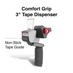 Staples Comfort Grip 3" Packing Tape Dispenser, Gray (ST56467)* Tape Dispensers