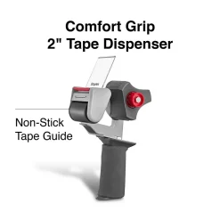 Staples Comfort Grip 2" Packing Tape Dispenser, Gray (ST56468)* Tape Dispensers