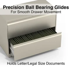 Discount Commercial 2-Drawer Lateral File Cabinet, Letter/Legal Size, Lockable, 28.15